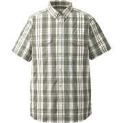 yacuma original check S/S shirt 234512 Beige Sサイズ [アウトドア シャツ メンズ]