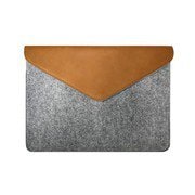 Felt Laptop Pouch 13” Gray with Brown Surface用ケース MZESF13GB