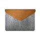 Felt Laptop Pouch 15” Gray with Brown Surface用ケース MZESF15GB