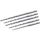 TOP 六角シャンク鉄工ドリルセット 5本組 3.2～5.0mm ETD-3250