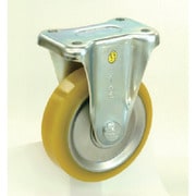 EUWKB-200 [シシク 静電気帯電防止キャスター 200径 固定ストッパー付 制電性ウレタン車輪]