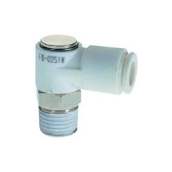 チヨダ ファイブシングルバンジョー 白8mm・R3/8 F8-03S1W