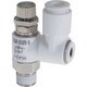 チヨダ ファイブスピードコントローラβ白メーターアウト12mm・R1/2 FB12R-04SCW-O