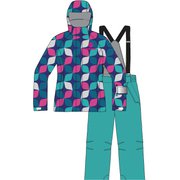 JUNIOR GIRL SUIT NVY/MNT 150 [スキーウェアジュニア]