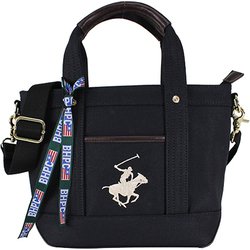 BHPC トート BH1006N BK/BK/WH BEVERLY HILLS POLO CLUB [キャンバストートバッグXS]