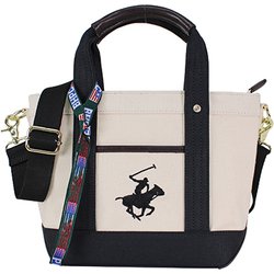 BHPC トート BH1006N IV/BK/BK BEVERLY HILLS POLO CLUB [キャンバストートバッグXS]
