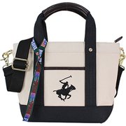 BHPC トート BH1006N IV/BK/BK BEVERLY HILLS POLO CLUB [キャンバストートバッグXS]