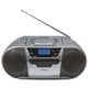 CDラジオカセットレコーダー シルバー カセットテープ（録音/再生）マイク入力端子 Bluetooth対応 CSD-MV20B
