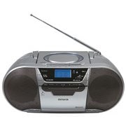 CDラジオカセットレコーダー シルバー カセットテープ(録音/再生)マイク入力端子 Bluetooth対応 CSD-MV20B