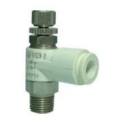 チヨダ ファイブSUSスピードコントローラα白メーターアウト10mm・R3/8 FS10R-03SCW-O