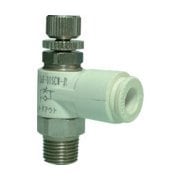 チヨダ ファイブSUSスピードコントローラα白メーターアウト12mm・R3/8 FS12R-03SCW-O