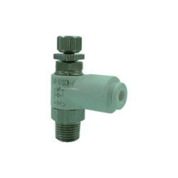 チヨダ ファイブSUSスピードコントローラα白メーターイン6mm・R1/8 FS6R-01SCW-I