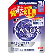 トップ スーパー NANOX（ナノックス） 洗濯洗剤 ニオイ専用 詰め替え 大容量 超特大 1230g [液体洗剤]