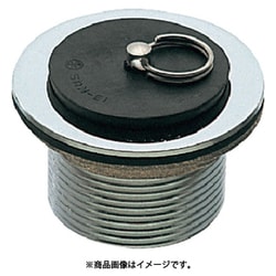 H21-30 [SANEI ゴム栓付風呂栓　ネジ付　1個]