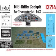 HAD13214 MiG-15Bis コックピットセット トランぺッター用 [1/32スケール レジン製ディティールアップパーツ]