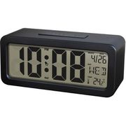 誠時 デジタル置き時計 クロル ブラック LCD-007BK