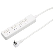 4個口 節電タップ 0.3m ホワイト H8S4403WH