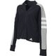 FWS93 [W SID カラーブロック ボンバージャケット BLK/Mグレイヘザ J/M]