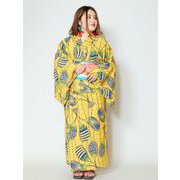IAC-9218 アフモダンアミナナユカタ YELLOW 浴衣 チャイハネ [浴衣(レディース)]