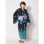 IAC-9219 レイリンアミナナユカタ BLACK 浴衣 チャイハネ [浴衣(レディース)]