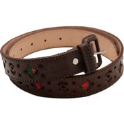 GXXP7929 カットザベルト 34 BROWN チャイハネ [ベルト(レディース)]