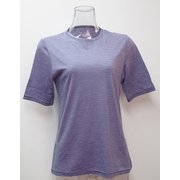WsボーダーショートTシャツ H-132 PUP×H.GRY パープル Sサイズ [アウトドア カットソー レディース]
