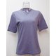 WsボーダーショートTシャツ H-132 PUP×H.GRY パープル Mサイズ [アウトドア カットソー レディース]