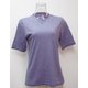 WsボーダーショートTシャツ H-132 PUP×H.GRY パープル Lサイズ [アウトドア カットソー レディース]