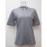 WsボーダーショートTシャツ H-132 LGY×H.GRY L.グレー Lサイズ [アウトドア カットソー レディース]