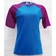 WsラグランショートTシャツ2トーン H-332 BLU×RIB ブルー Mサイズ [アウトドア カットソー レディース]