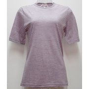 Ws ボーダーショートTシャツ I 132 ピンク×ダークグレー Mサイズ [アウトドア カットソー レディース]