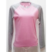 Ws 2トーンロングTシャツ I 335 ローズ×グレー Sサイズ [アウトドア カットソー レディース]