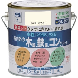 HSU102-0.7 [ニッペ 水性つやありEXE 0.7L ミルキーホワイト]