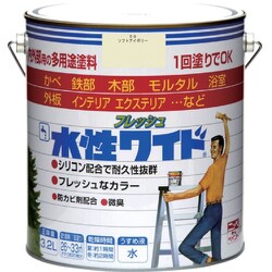 HTA139-3.2 [ニッペ 水性フレッシュワイド 3.2L ソフトアイボリー]