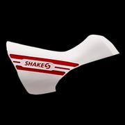 ロードバイク用ブラケットフード ソフトタイプ マットホワイトレッド SH-6800S-WRE16