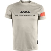 AWA TEE 1 13B-CHERRY-TOMATO/SILVER-BIRCH/WHI XL