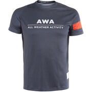 AWA TEE 1 14B-CHERRY-TOMATO/OMBRE-BLUE/WHITE M
