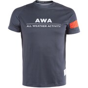 AWA TEE 1 14B-CHERRY-TOMATO/OMBRE-BLUE/WHITE L