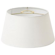 002911WH [LINEN FABRIC SHADE_Plain Small by GENERAL]