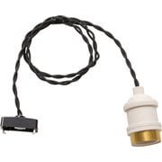 GENERAL SOCKET E26 BLACK TWIST 002404WH_BRASS