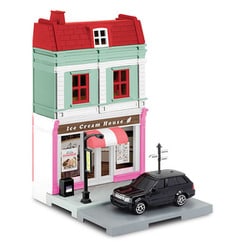 ｱｲｽｸﾘｰﾑ屋＆ランドローバーレンジローバースポーツ [1/64スケール ダイキャストミニカー]