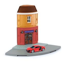 お土産屋 街角 ＆アウディ R8 V10 [1/64スケール ダイキャストミニカー]