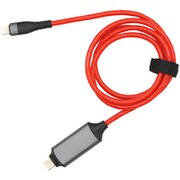 イルミネーションケーブル Type-C to Lightning 1m レッド CK-CL01RD