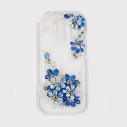 ラブリークリアカバケース らくらくスマートフォン me F-01L BL [MAKIYOKI Hand painting smartphone case]