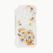 ラブリークリアカバケース らくらくスマートフォン me F-01L GD [MAKIYOKI Hand painting smartphone case]