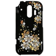 ラブリーブラックカバケース らくらくスマートフォン me F-01L GD [MAKIYOKI Hand painting smartphone case]