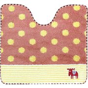 トイレマット水玉55×60PK 451-24328-3199