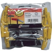 HTX10/S-6 [ボンダス 全長152mm 六角T-ハンドル インチ セット10本組(3/32-3/8+スタンド)]