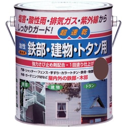 HUB118-1.6 [ニッペ 油性鉄部・建物・トタン用 1.6L ツヤナシチョコレート]