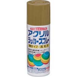 HWE021-300 [ニッペ アクリルラッカースプレー 300ml ゴールドメタリック]